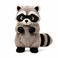 Peluche de raton laveur amusante - Animal en peluche voleur astucieux, compagnon de bureau pétillant et décoration de bureau, cadeau mignon pour enfants et adultes, personnalisable