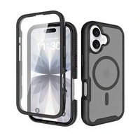 Protection d'écran magnétique ciel étoilé pour coques iPhone 17 – Étui antichute en TPU et PC au design minimaliste