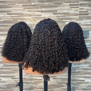 Pelucas de Cabello <span class=keywords><strong>Humano</strong></span> Remy <span class=keywords><strong>con</strong></span> Frente de Encaje Francés, Ondas Profundas, Estilo Bob, para Mujeres - Product Image 6