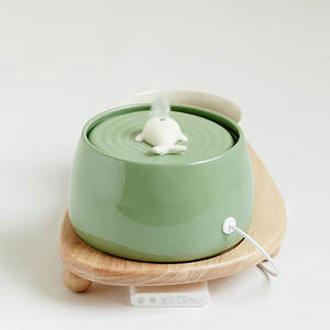 Ciotola per alimenti per animali domestici con fontana in ceramica per gatto - Product Image 2