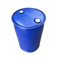 Fûts en plastique de 200 litres pour le stockage de produits chimiques, conteneur fermé de 55 gallons