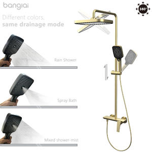 Pull Out Basin Faucet Shower Sets Jet Shower Modern Shower Set Wallmounted Shower Luxury Shower Shower Panel - Product Image 2