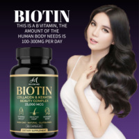 Capsules de biotine OEM ODM à marque privée pour la force des cheveux, de la peau et des ongles, soutien quotidien pour le bien-être et la beauté, complément alimentaire pour adultes