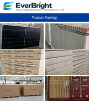 Modul PV Monofacial Half Cut Tipe-N Everbright Power 580W 590W 605W TOPCon untuk Proyek Surya Komersial & Terpasang di Tanah