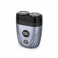 Mini rasoir électrique pour hommes en alliage de zinc, double tête magnétique flottante, étanche IPX7, lavable, rasoir de voyage USB-C
