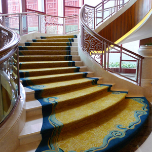 Anti-dérapant de luxe jaune tufté à la main jacquard <span class=keywords><strong>tapis</strong></span> mur à mur pour hôtel ou <span class=keywords><strong>restaurant</strong></span> - Product Image 1