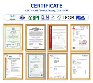 Pailles en PLA noires, pliables, flexibles, avec cuillère intégrée, conformes aux normes FDA et LFGB, compostables, logo personnalisé imprimé - Product Image 6