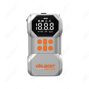 <span class=keywords><strong>D</strong></span>émarreur de voiture Q7 avec gonfleur de pneus automatique, sortie multi-tension, <span class=keywords><strong>lampe</strong></span> LED triple mode, batterie haute capacité - Product Image 1