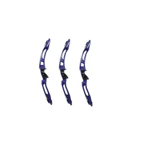 Mesin CNC aluminium Premium, mesin CNC Recurve Riser Multi warna dengan permukaan Anodizing busur Recurve untuk berburu