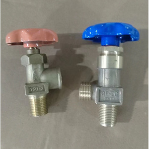 วาล์วปรับมุม Wan Dehao รุ่น YSQ-3 ขนาด 1/2 นิ้ว แบบเกลียวใน (FNPT) x เกลียวใน (FNPT) ทำจากสแตนเลส สำหรับแก๊ส LPG โพรเพน แบบควบคุมด้วยมือ - Product Image 1