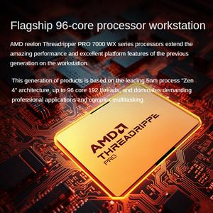 En stock, station de travail graphique Lenovo Thinkstation P8 Tower, processeur AMD 7000WX, déploiement d'applications d'IA et apprentissage profond, ordinateur de bureau - Product Image 3
