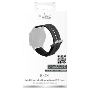 Correa de reloj ICON 22mm Negra PUROUNIVBICON22BLK - Product Image 2