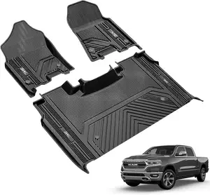 Benutzer definierte 3D 5D Fahrzeug Interieur Zubehör TPE Auto Teppich Fußmatten für Dodge Ram 1500 2019-2024 Zubehör