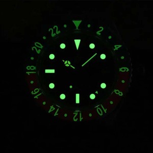 Reloj de Pulsera Clásico <span class=keywords><strong>GMT</strong></span> de <span class=keywords><strong>4</strong></span> Manecillas, Automático, de Buceo, con Cristal de Zafiro, Luminoso, con Revestimiento AR, Bisel Vintage, Resistente al Agua, para Hombre - Product Image 6