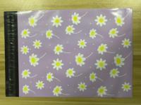 Sacs d'expédition en polyéthylène imprimés marguerites violettes personnalisés, auto-adhésifs, imperméables, pour l'emballage de vêtements de boutique