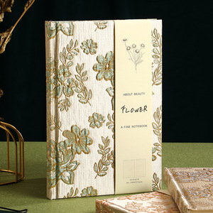 Lussuoso taccuino A5 con finitura di alta qualità e fiori di prugna in rilievo, perfetto come regalo per studenti durante la stagione festiva - Product Image 1