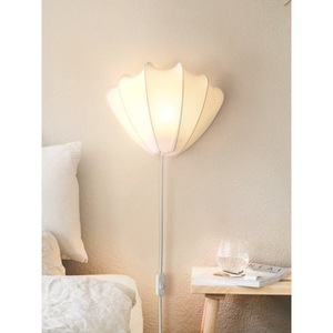 French Style Cream <b>Wall</b> Lamp Led <b>Light</b> E27 Switch Control Bedroom Living Room Lighting Fixture - Product Image 2