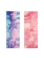 Tapis de Yoga en daim avec impression numérique, tapis de sol en caoutchouc avec impression personnalisée, tapis de Yoga pliable écologique pour les voyages