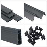 Paneles Decorativos Verticales 3D de PVC Rígido para Cercas, Pantalla de Privacidad para Cercas de Jardín de 2.5M