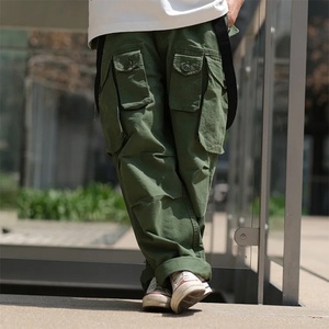 กางเกงช่างผู้ชายแฟชั่นขายส่งจากโรงงาน มีกระเป๋าหลายช่อง พร้อมสายเอี๊ยม - Product Image 2