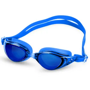 SKTIC-Gafas de natación Unisex, lentes de protección Uv con recubrimiento de espejo, a granel, sin fugas, con funda transparente