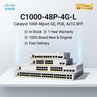 Switch Ethernet Cisco Catalyst de 48 Puertos POE con Capacidad de 104G, Diseño Apilable, en Stock C1000-48P-4G-L