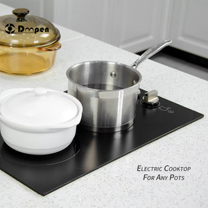 Vente directe d'usine : Plaque de cuisson vitrocéramique encastrable 3000W, commande par boutons, 220V, best-seller. - Product Image 3