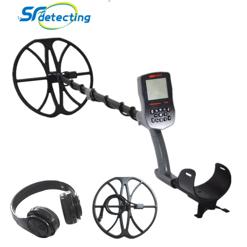 2022 update new model T90 Underwater full waterproof high sensitivity retail package gold metal detector with wireless headphone