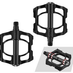 Pedales de Bicicleta de Montaña de Aleación de Aluminio con 3 Rodamientos, Eje de Cromoly, Duraderos para Ciclismo Todoterreno - Product Image 1