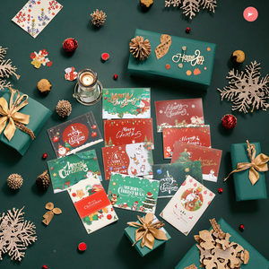 Hot Sale Wholesale Vintage Christmas Birthday New Year 3D Pop-up Greeting <b>Cards</b> Holiday <b>Gift</b> <b>Card</b> Beautiful - Product Image 1