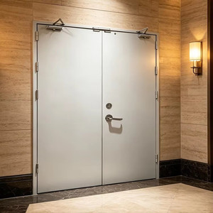 <span class=keywords><strong>Porte</strong></span> en acier ignifugée, <span class=keywords><strong>porte</strong></span> de sortie d'urgence résistante au feu sur mesure pour bâtiments commerciaux et résidentiels - Product Image 1