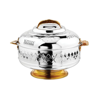 Hotpot arabe de style moderne avec support Gold Designer 304 Acier inoxydable de qualité alimentaire Sans rouille et durable