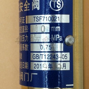 Válvula de Seguridad Tipo Resorte Yan Jing DN15 3.15Mpa para Aire, Conexión Roscada - Product Image 2