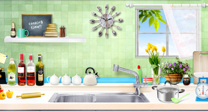 สร้างสรรค์มีดส้อมช้อนตกแต่งโลหะผนังนาฬิกาสำหรับห้องครัว - Product Image 3