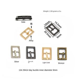 Hebilla de Cuero para <span class=keywords><strong>Collar</strong></span> de Mascotas, Estilo Japonés, Cuadrada, de Ángulo Recto, Pequeña, Ajustable - Product Image 6