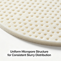 Tampon de polissage en polyuréthane sur mesure, 70-80 Shore A, surface lisse/maillée, bonne rétention de liquide pour applications CMP générales