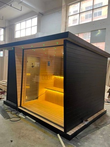 Nueva Llegada, Venta Especial: <span class=keywords><strong>Sauna</strong></span> Exterior de Madera con Luz Roja Seca e Infrarrojos, Estufas de Leña para <span class=keywords><strong>Sauna</strong></span> Exterior, Habitaciones de <span class=keywords><strong>Sauna</strong></span> Infrarrojas - Product Image 3