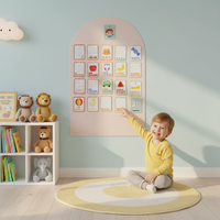 Cartes magnétiques double face effaçables à sec, ensemble éducatif créatif, jouets éducatifs magnétiques populaires