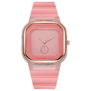 Reloj de Mujer 2025, Moderno y Sencillo, Correa de Estudiante, Color Macaron, Personalizado - Product Image 1