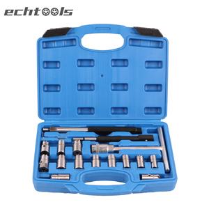 Bộ dụng cụ làm sạch, sửa chữa kim phun dầu diesel đa năng 17 món, kèm dụng cụ cắt, làm sạch, bào lại đầu kim phun EC1432 - Product Image 3