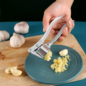 Wholesale Household Stainless Steel Garlic Press <b>Tool</b> Kitchen Large Manual Garlic Pressing Garlic Peeler - Product Image 1