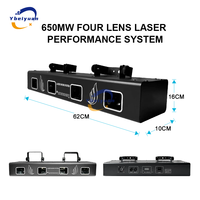 Proyector Láser DJ de Cuatro Lentes y Cuatro Colores DMX512 para Escenarios, Discotecas, Bares, Clubes, KTV, Decoración Navideña, Fiestas