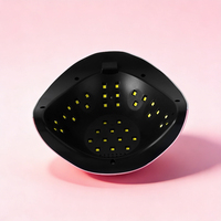 Lampu Kuku UV LED Portabel Blueque V7 Berdaya Tinggi 4 Timer Sensor Otomatis Sumber Cahaya Dual-Nm Pengeringan Cepat Untuk Rumah dan Salon