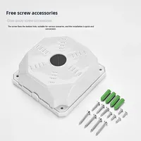 Boîte de jonction universelle étanche en plastique pour caméra CCTV, base de montage pour caméra de sécurité, boîte de connexion extérieure avec vis