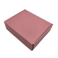 Nouveau coffret cadeau rose complet personnalisé carton d'emballage ondulé mat stratification revêtement UV vernissage bijoux montre