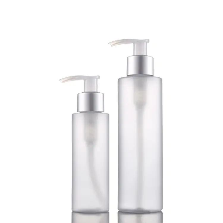 Frosted Matte Plastic Pump Bottles Lotion Essential Oil Skincare Lotion Shampoo Shower Gel Bottle 200ml