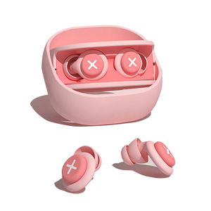 Bouchons d'oreilles en silicone rose de haute qualité, qui ne blesseront pas vos oreilles et ne coulissent pas ; réutilisables pour le sommeil et l'atténuation du bruit. - Product Image 2