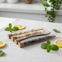 Tube à fond rond personnalisé, avec bouchon de liège ou capuchon plastique, pods de vanille, vente en gros, livraison gratuite