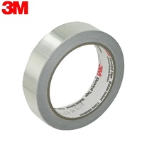 3M 1170 Feuille d'aluminium simple face avec adhésif acrylique thermofusible MT pour blindage EMI, conducteurs basse tension et mise à la terre ESD, et masquage
