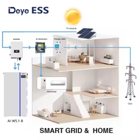 Entrepôt européen Deye AE-FS2.0-2H2 hybride 2kwh 51.2v 40Ah Micro onduleur balcon Batterie tout-en-un